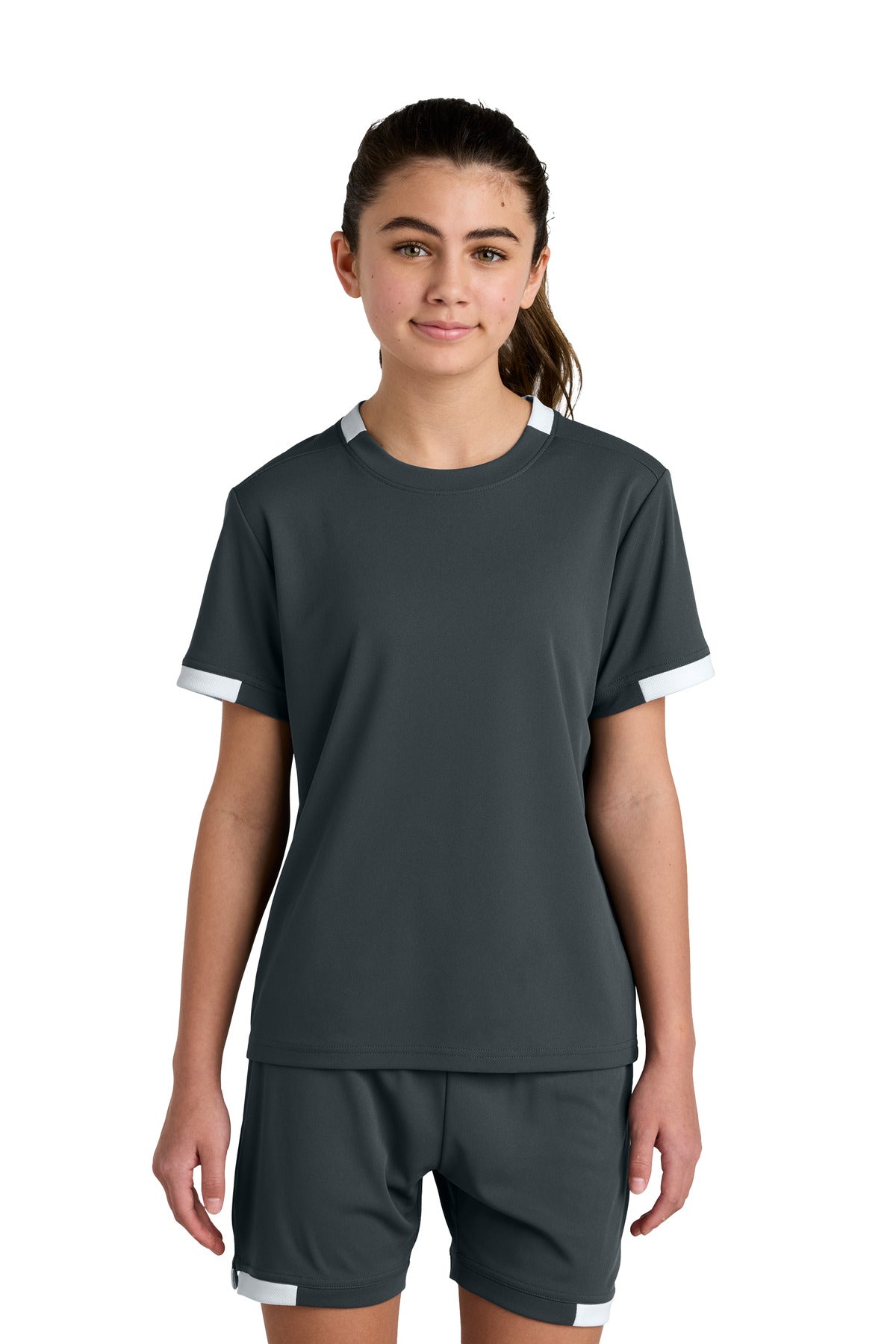 Sport-Tek? Youth Club Short Sleeve Crew YST440