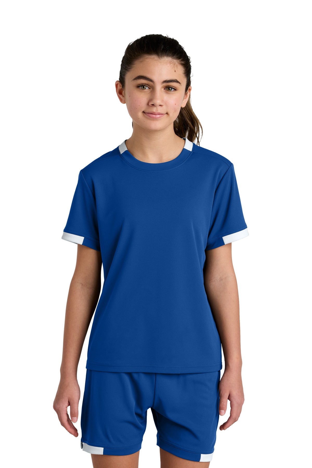 Sport-Tek? Youth Club Short Sleeve Crew YST440