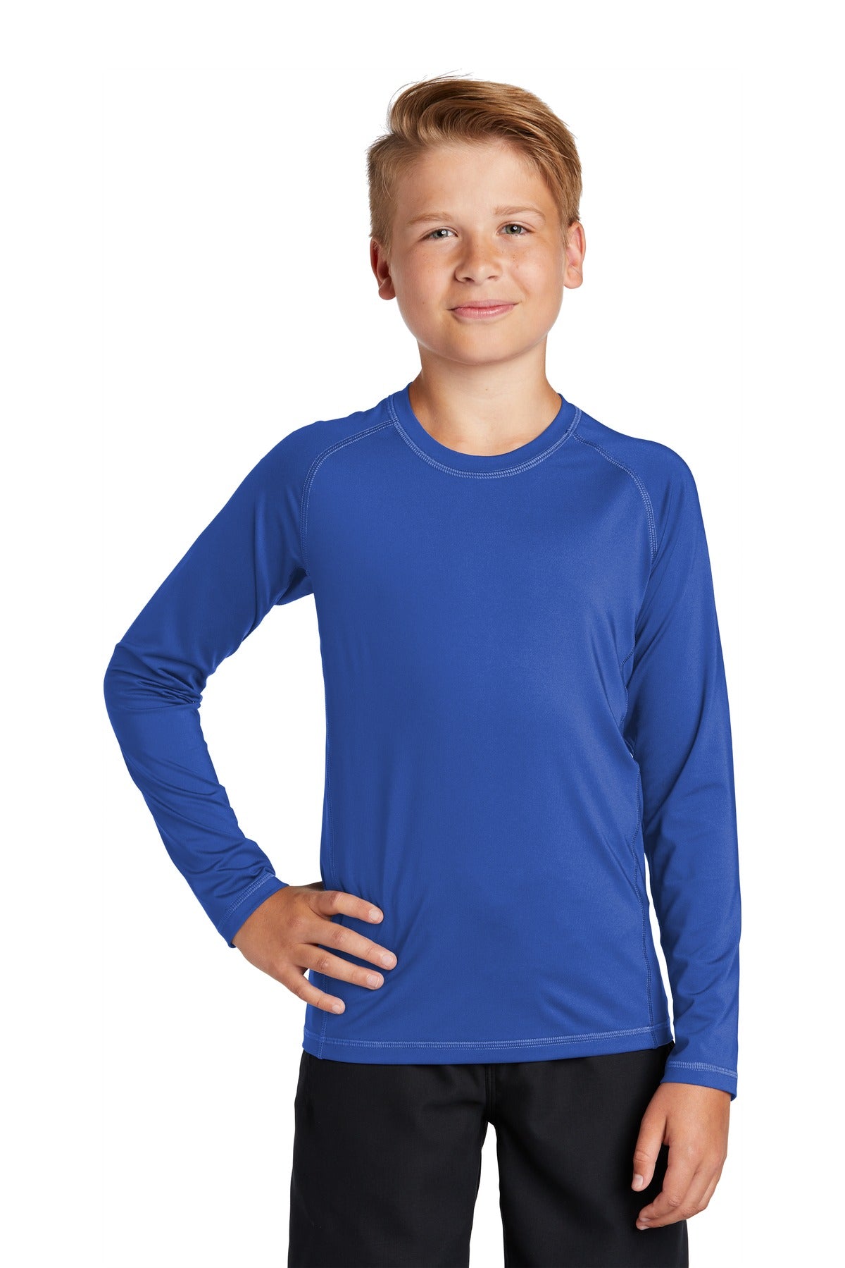 Sport-Tek ? Youth Long Sleeve Rashguard Tee. YST470LS