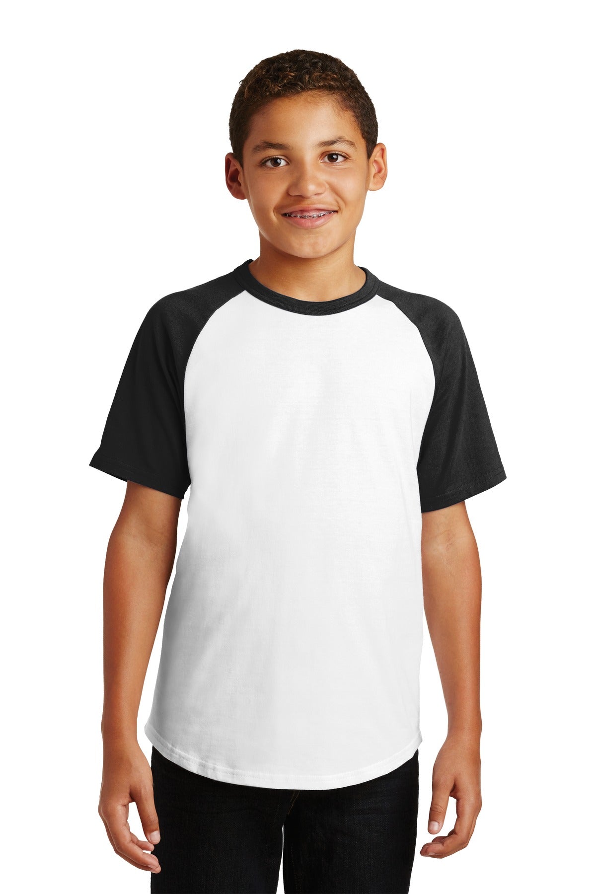 Sport-Tek? Youth Short Sleeve Colorblock Raglan Jersey. YT201