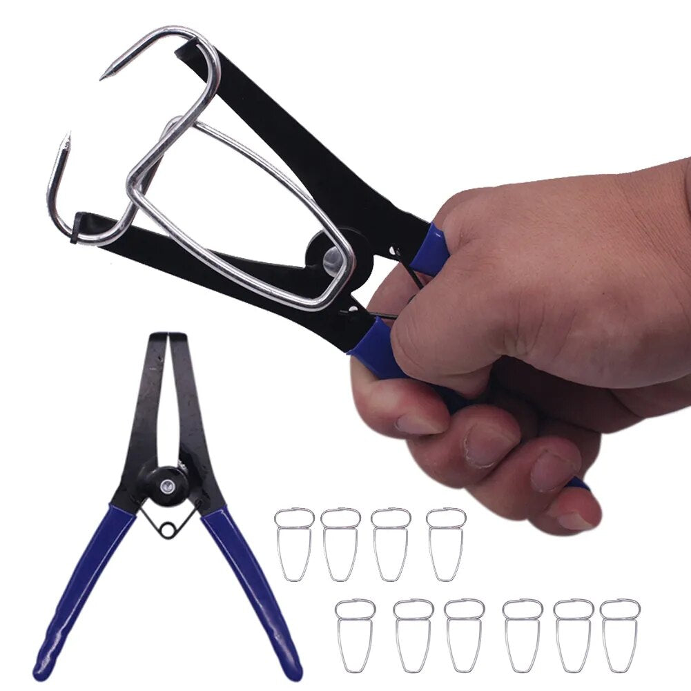 11pcs Miter Pliers Clips Installation Steel Miter Pliers Multifunctional Spring image 2