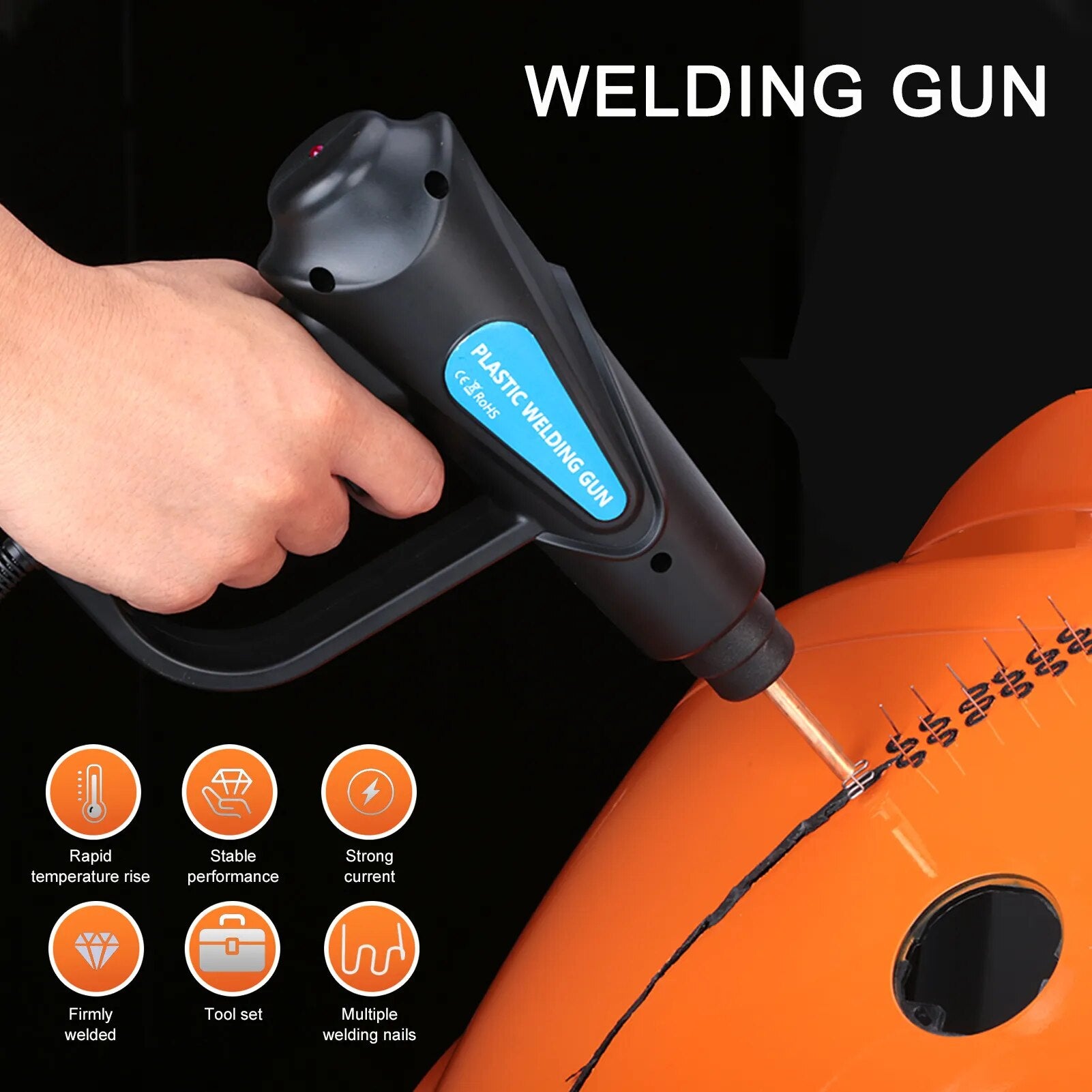 70W Hot Stapler Plastic Welding Machine Car Bodywork Bumper Repair Kit Auto Bod image 9