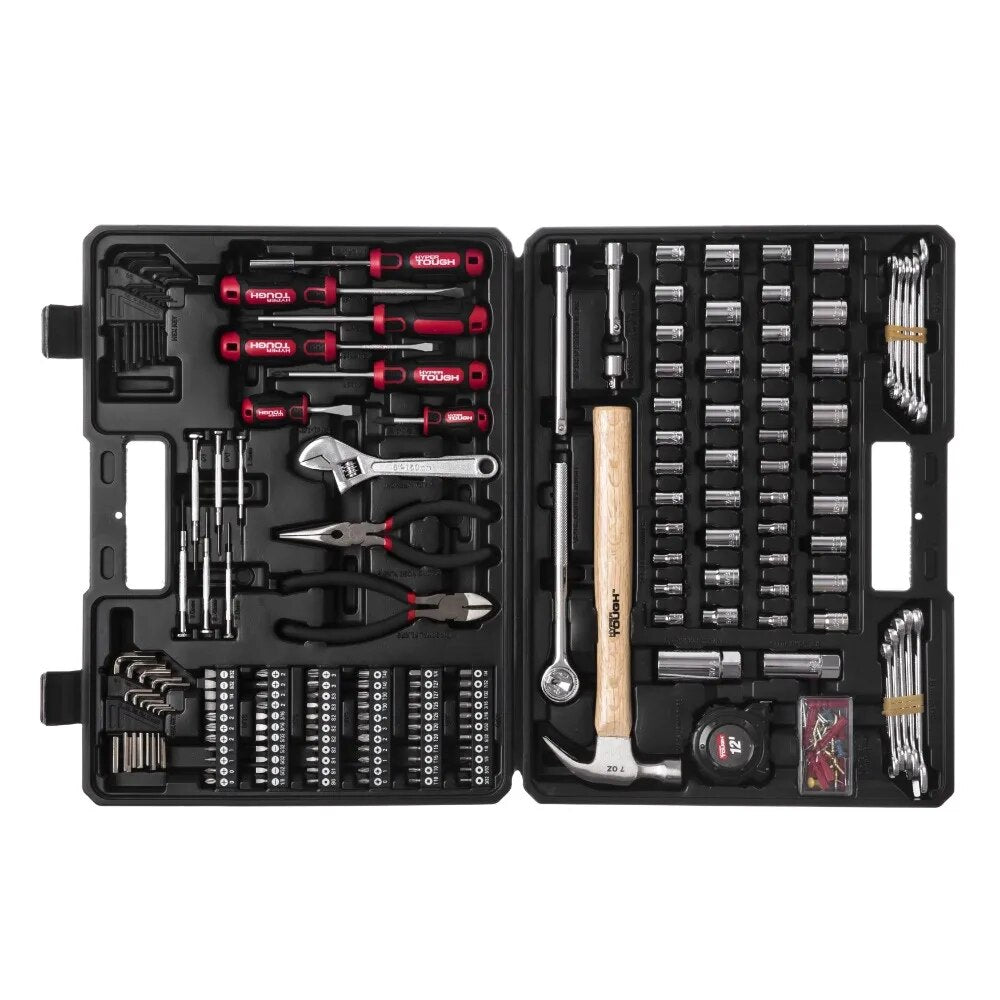 Hyper Tough 215 Piece SAE/MM Multi Tool Home Repair Tool Set image 2