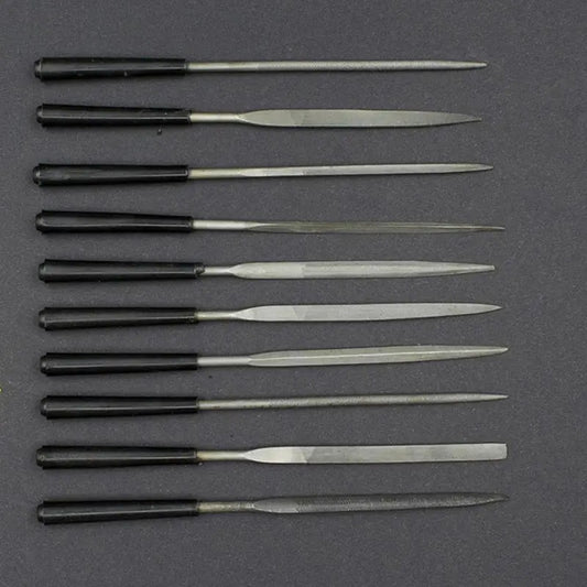 1/2PCS Files for Metal Jeweler Stone Polishing Wood Carving Craft Double-cut Pl image 0