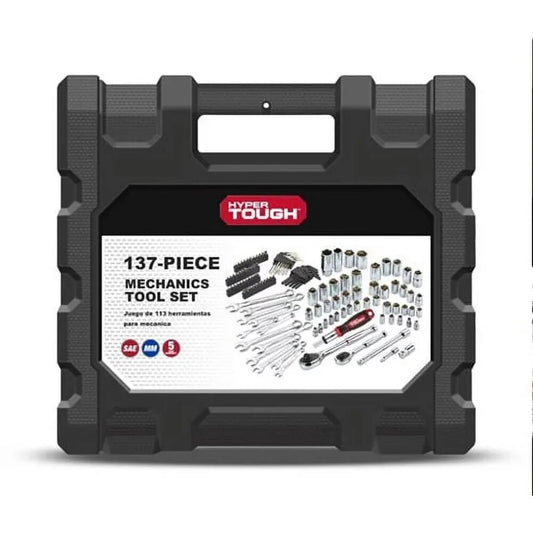 137 Piece 1/4 and 3/8 Inch Drive Mechanic Socket Set Tools,Freight Free image 0