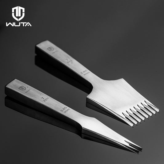 WUTA NEW High Quality Sharp Leather Chisel French Style Pricking Iron Die-steel image 0