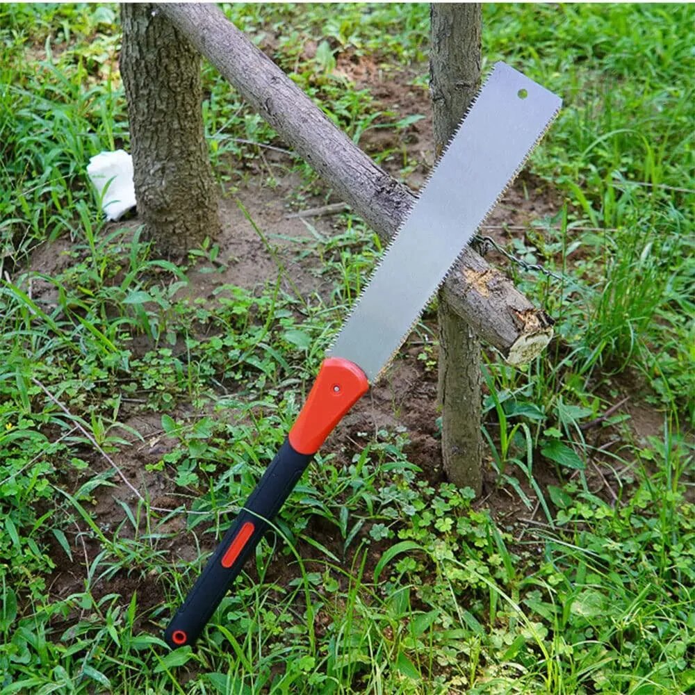 Double Edged Hand Saw 32cm/12.5”  Pull Saw Flexible Flush Cut Saw for Fine and image 4