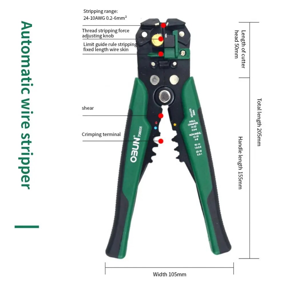 in 1 Wire Pliers Stripper Multifunctional Electrician Peeling Household Network image 12