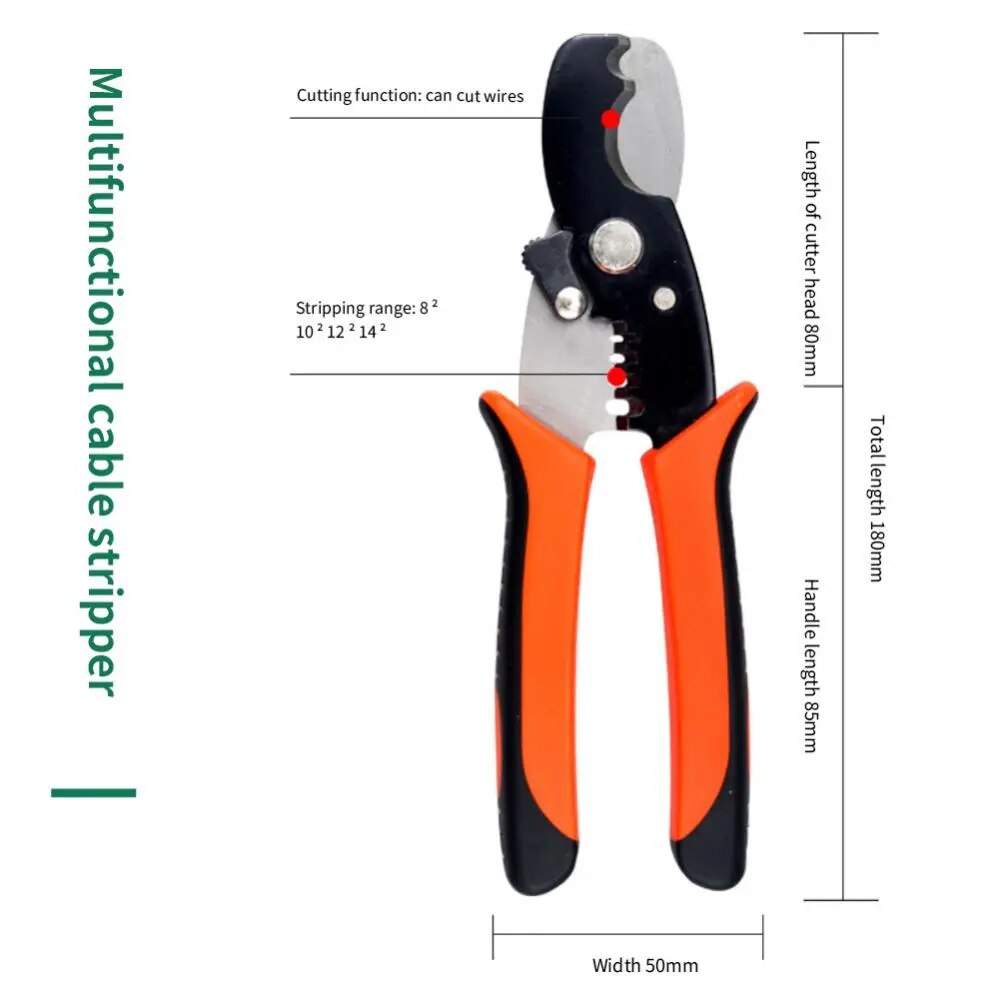 in 1 Wire Pliers Stripper Multifunctional Electrician Peeling Household Network image 4