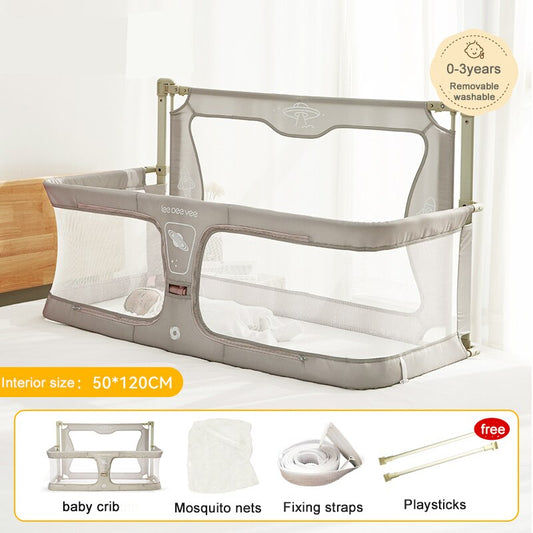 Simple and Lightweight Baby Cot Dual-use Comfortable Toddler Baby Bed within