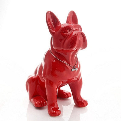 Nordic French Bulldog Dog Statue Home Decoration Accessories Craft Resin