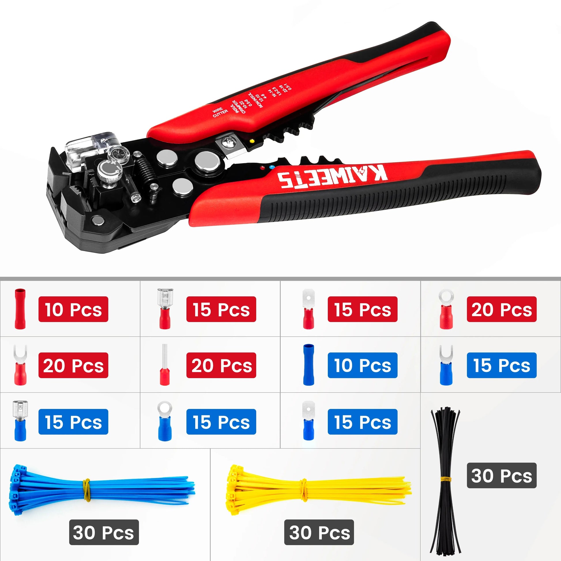 Wire Stripper Tools Set Multitool Pliers KWS-302 Automatic Stripping Cutter Cab image 7