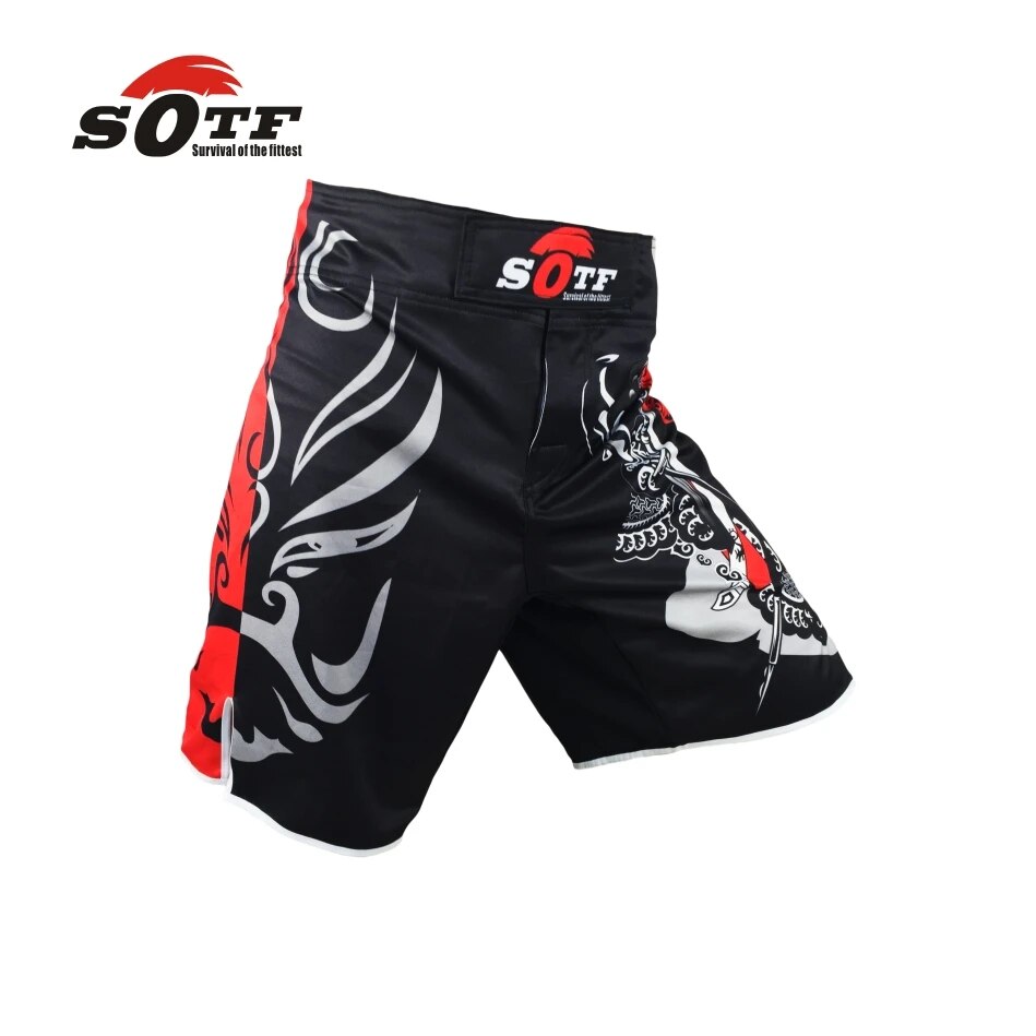 SOTF mma shorts boxing muay thai boxing trunks tiger muay thai kickboxing fight image 2