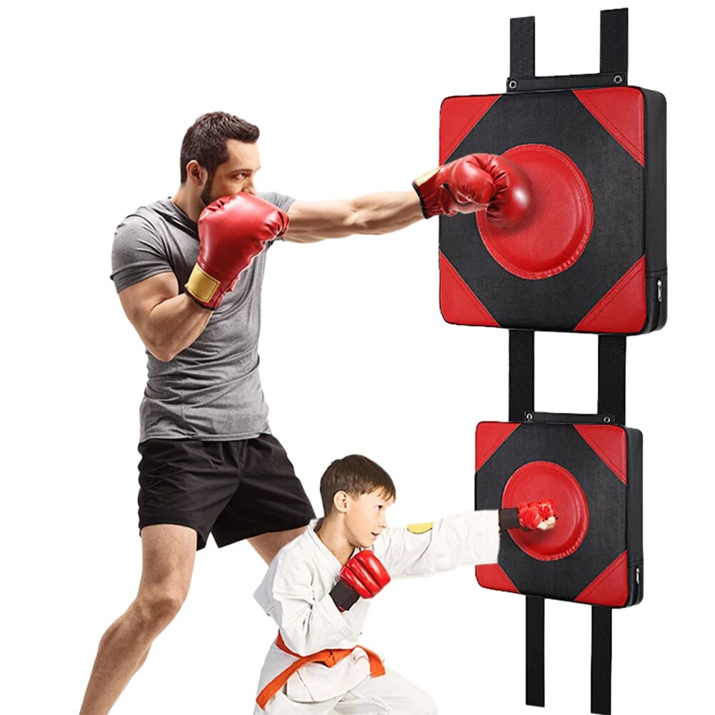 Boxing Mats PU Leather Square Wall Target Adjustable Height Boxing Training San image 6