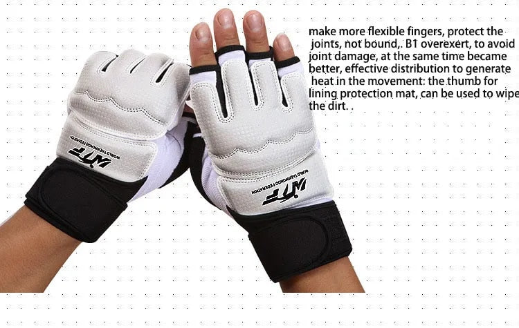 New Half Finger Boxing Gloves Taekwondo Gloves Foot Protector Karate Muay Thai image 2