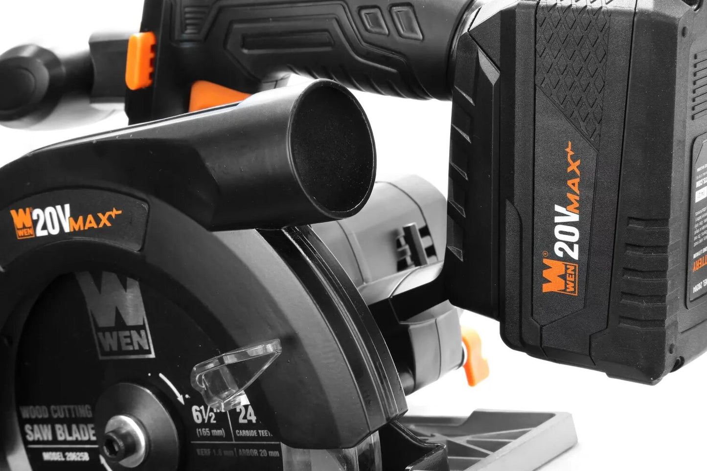 WEN 20V Max 6.5-Inch Cordless Circular Saw with 4.0 Ah Lithium-Ion Battery and image 4