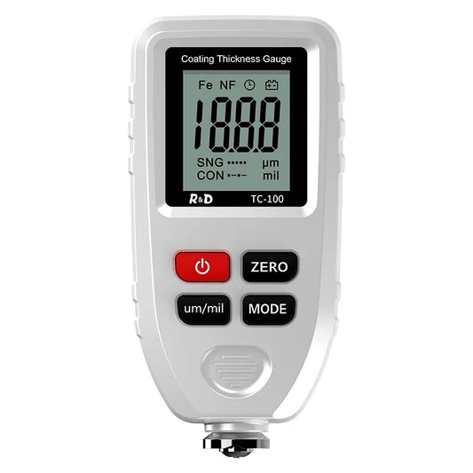 R&D TC100 Coating Thickness Gauge 0.1micron/0-1300 Car Paint Film Thickness Tes image 0