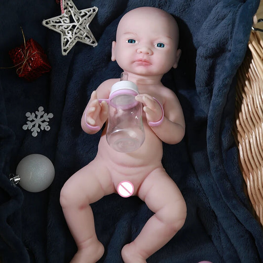 COSDOLL 2.6kg 45cm Reborn Baby Dolls Full Body Silicone Girl Baby Doll Lifelike image 0