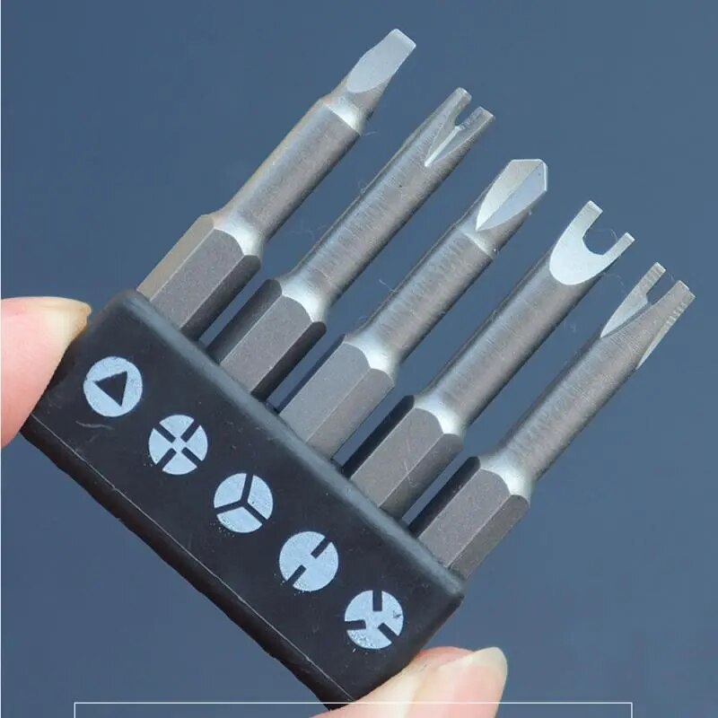 5Pcs Special-shaped Screwdriver Set 50mm U-shaped Y-Type Triangle Inner Cross T image 1
