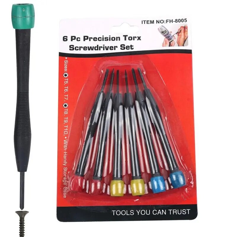 6Pcs Precision Screwdriver Set Mini Screwdrivers for Eyeglass Watch Repair and image 0