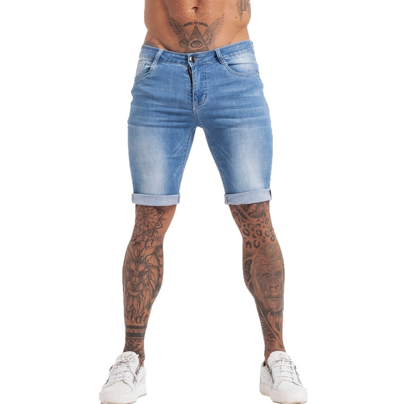 Mens Shorts Jeans Denim Shorts Black High Waist Ripped Summer Jeans Shorts for Men Brand Plus Size Casual Streetwear Dk03