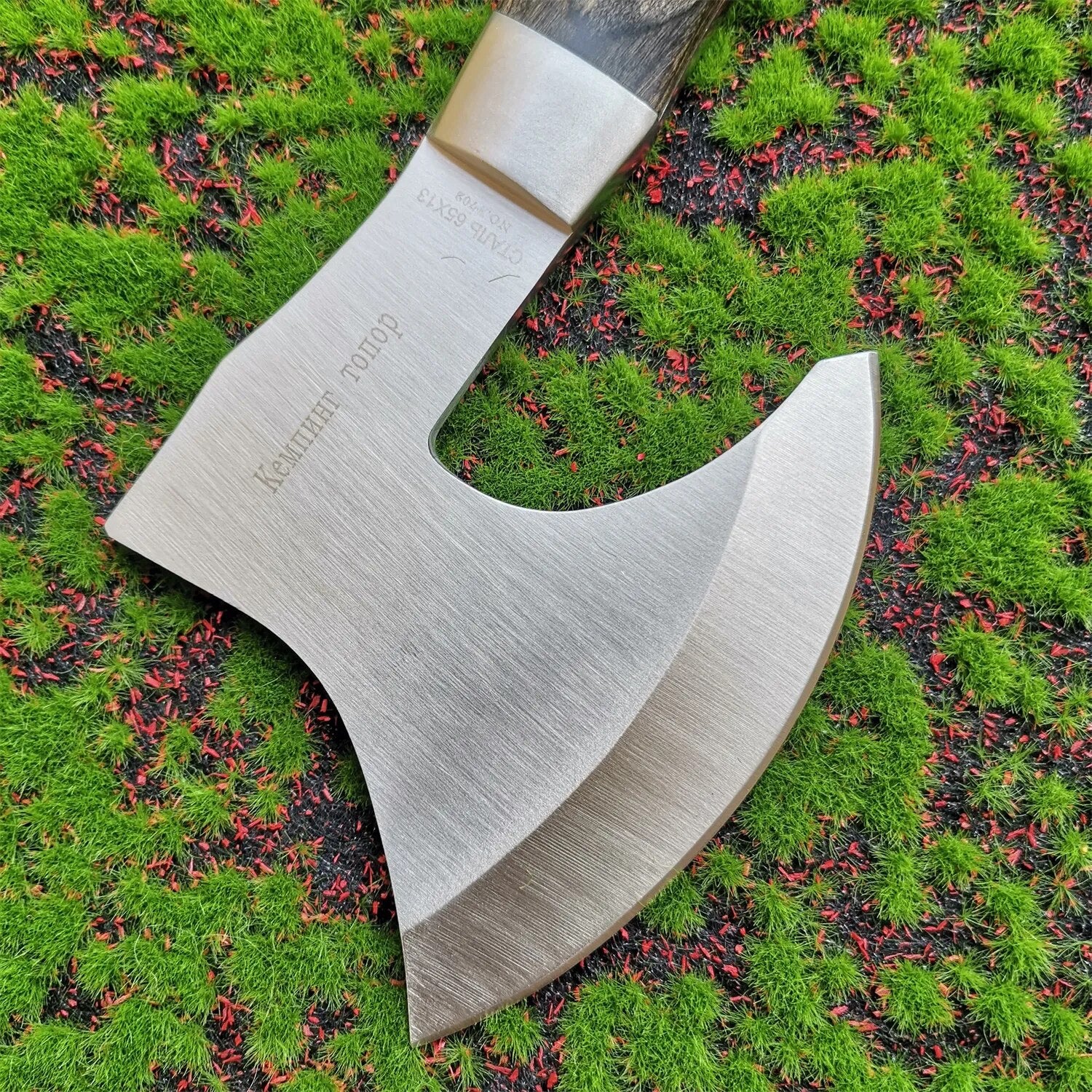 Axe Color Wood Handle Tactical Outdoor Self-defense Axe Multifunction Camping A image 4