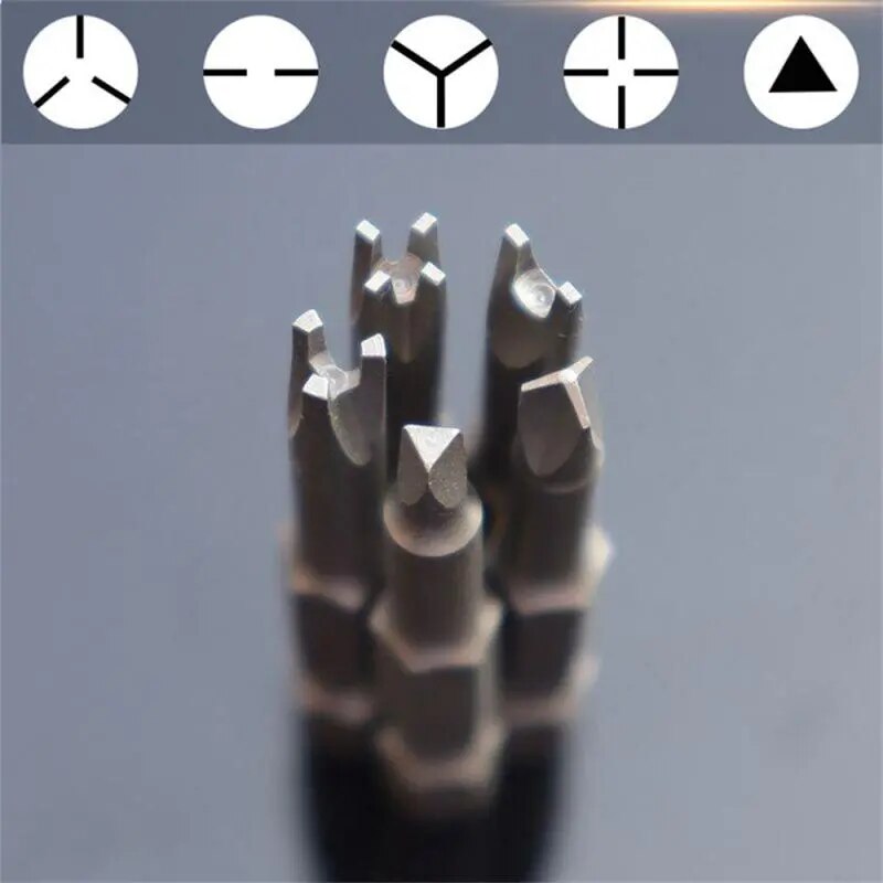 5Pcs Special-shaped Screwdriver Set 50mm U-shaped Y-Type Triangle Inner Cross T image 3