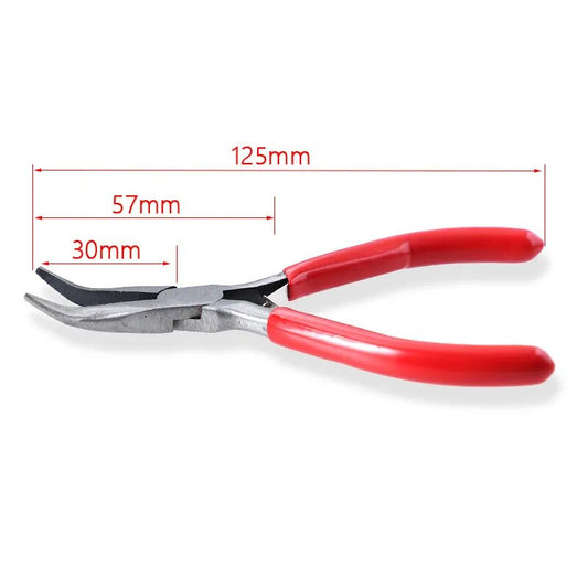 Mini Nylon Pliers Adjustable Diy Carbon Steel Clamp Pincers Jewelry Pliers Angl image 0