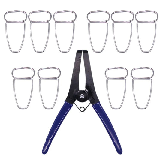 11pcs Miter Pliers Clips Installation Steel Miter Pliers Multifunctional Spring image 0
