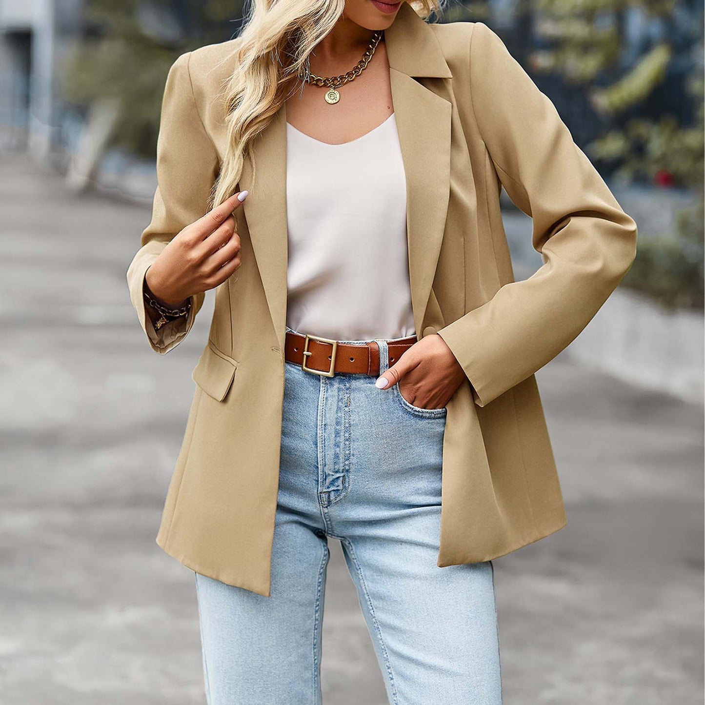 2023 Autumn Casual Small Suit Versatile Jacket Formal Wear image 4