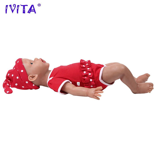 IVITA WG1515 50cm 3.96kg 100% Full Silicone Reborn Baby Dolls Realistic Blue Ey image 0