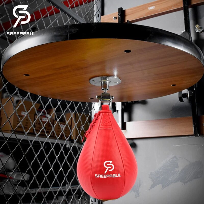 Free Shipping Swivel+Speed Ball Fitness Boxing Pear Speed Ball Set Reflex Infla image 7