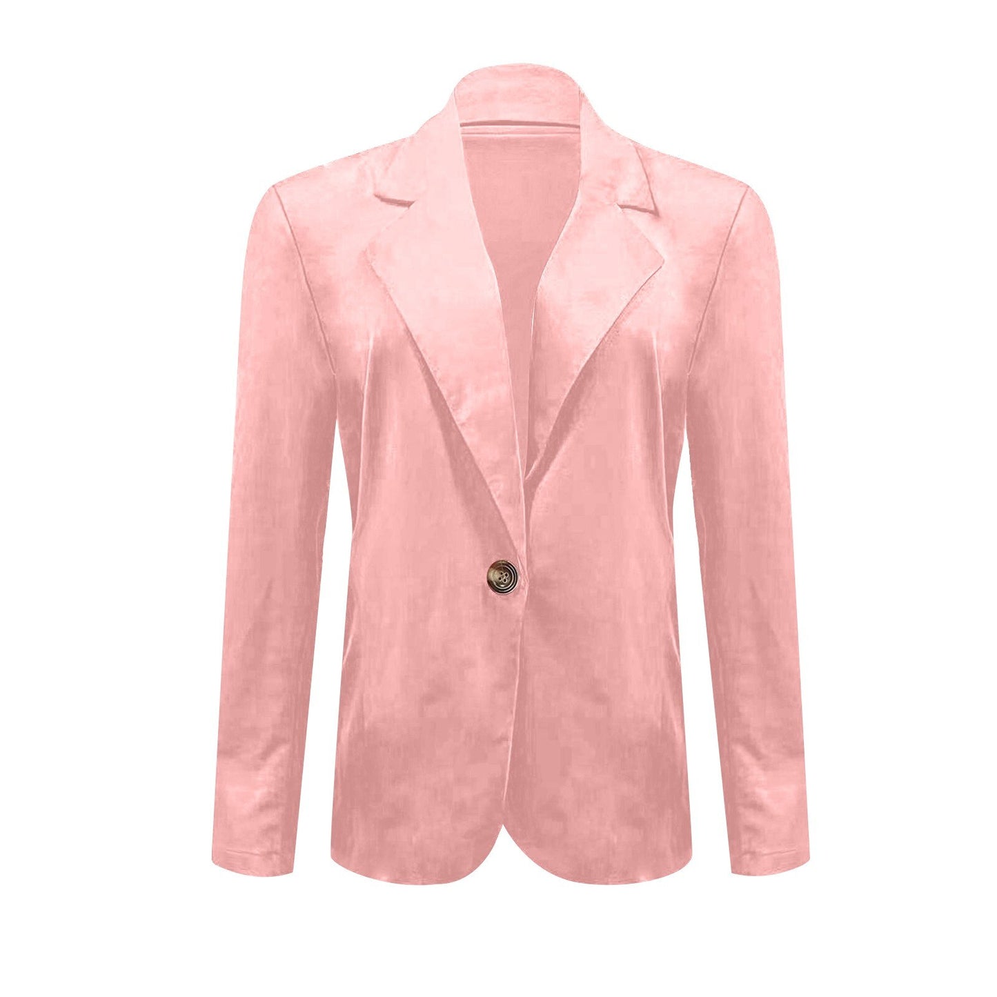 Stylish Solid Blazer Ladies Korean Style Pocket Slim Fit Jacket Long-sleeved La image 6