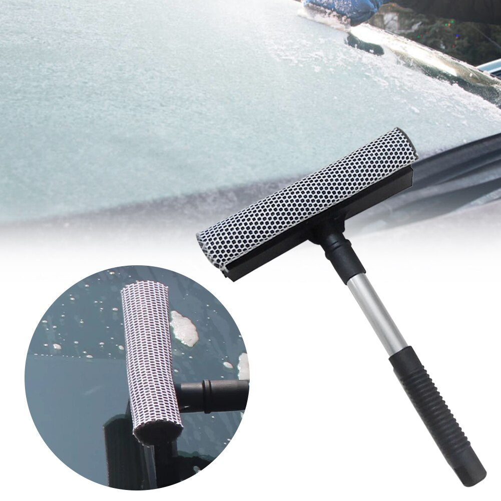 20*29*8CM Non-Telescopic Car Window Squeegee Window Handle Cleaning Brush Non-Telescopic Rod Glass Squeegee for Home Office Cars